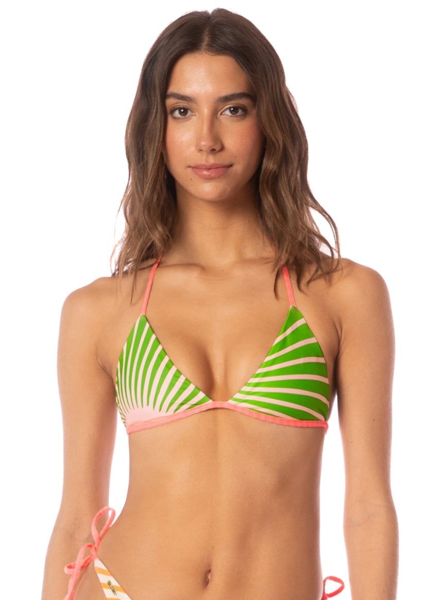 Maaji Sunrise Colada Nala Fixed Triangle Top - Womens Triangle Bikini Tops - Big Sun Vernon  | Okanagan Beachwear