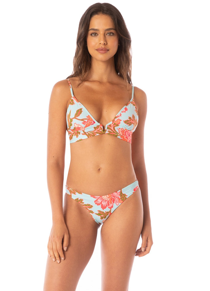 Maaji Floral Sky Sublimity Bottom - Womens High Bikini Bottoms - Big Sun Vernon  | Okanagan Beachwear