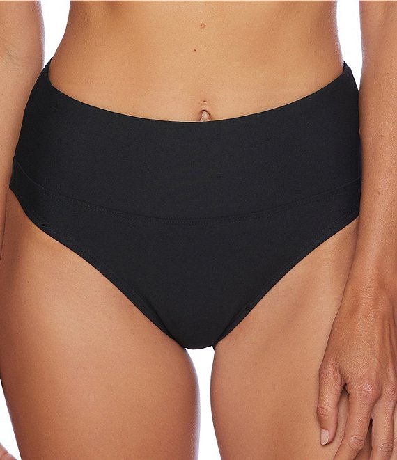 Next Good Karma High Waisted Bikini Bottom - Womens High Waisted Bikini Bottoms - Big Sun Vernon  | Okanagan Beachwear