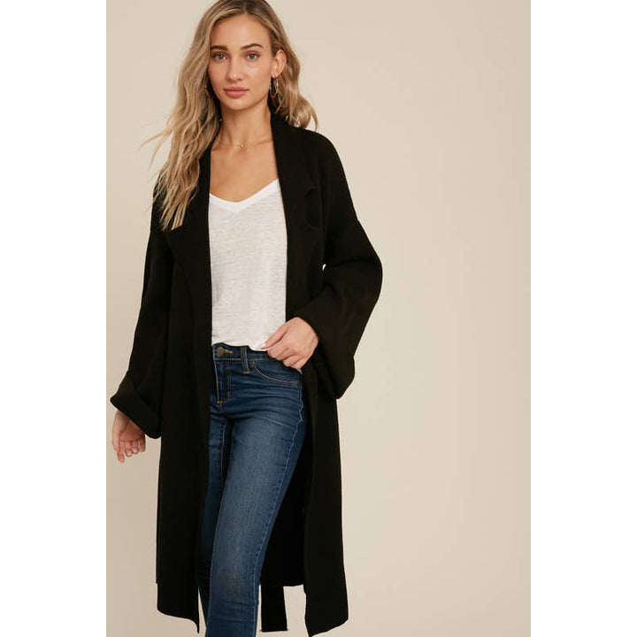 Delaney Knitted trench Coat - Womens Casual Jackets - Big Sun Vernon