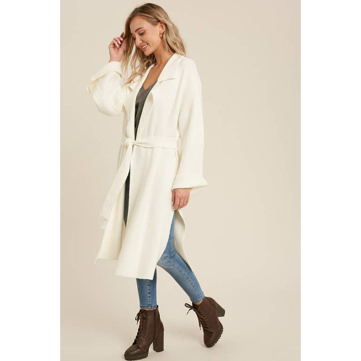 Delaney Knitted trench Coat - Womens Casual Jackets - Big Sun Vernon