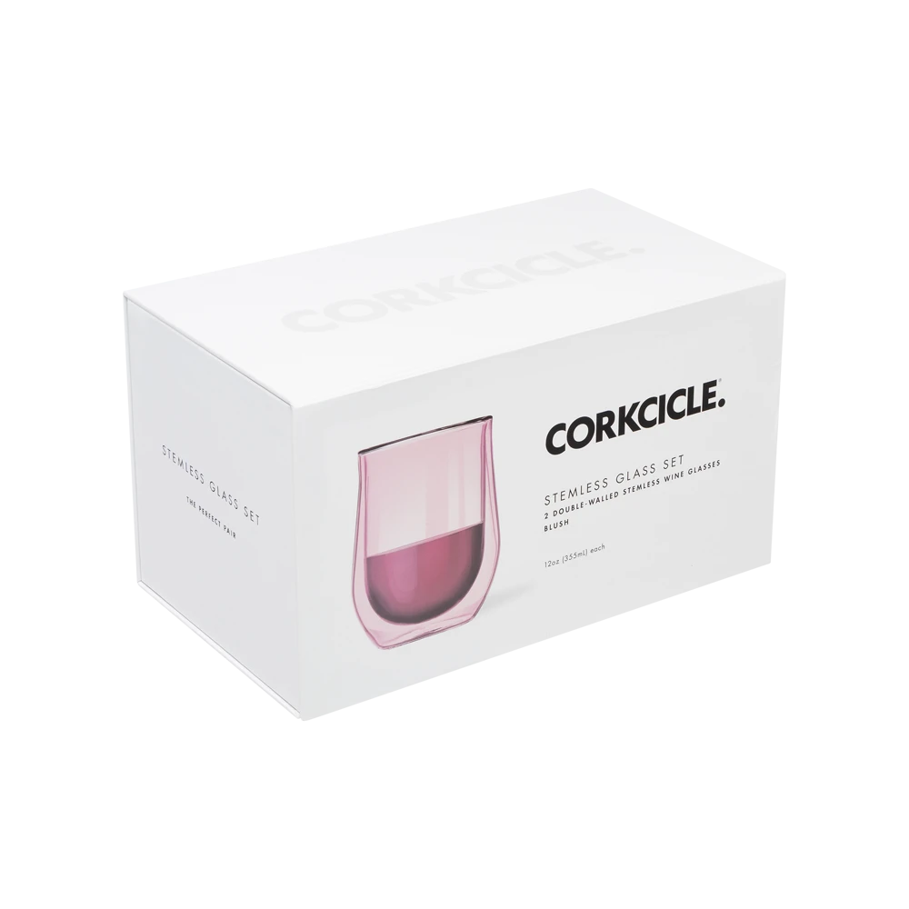 Corkcicle Stemless Glass 2-Pack - Stemless - Big Sun Vernon  | Okanagan Beachwear