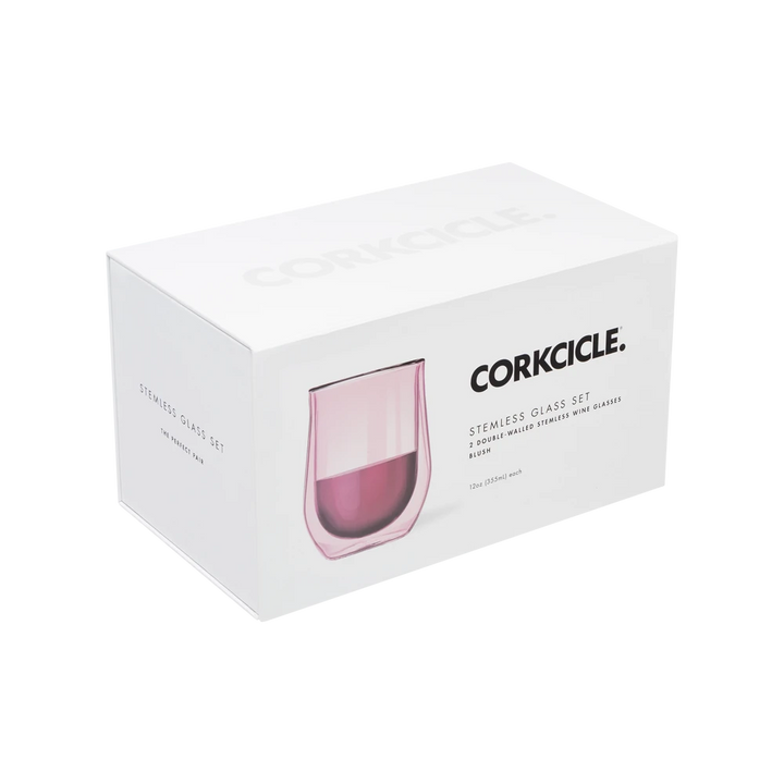 Corkcicle Stemless Glass 2-Pack - Stemless - Big Sun Vernon  | Okanagan Beachwear
