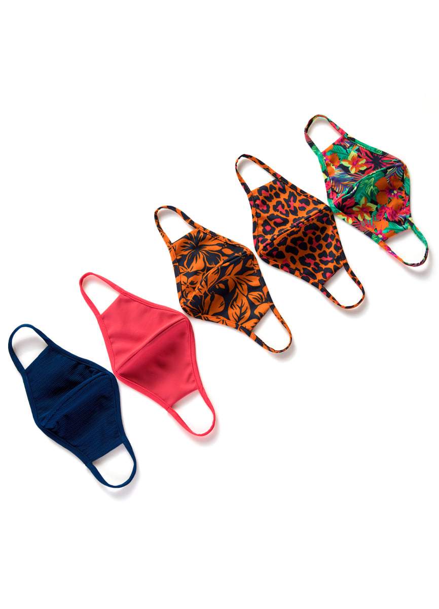 Maaji Wild Safari Calm Face Mask 5 Pack - Womens Face Masks - Big Sun Vernon