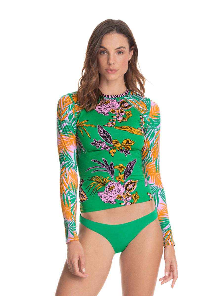 Maaji Expedition Flora Diver Rashguard - Womens Long Sleeve Rashguards - Big Sun Vernon