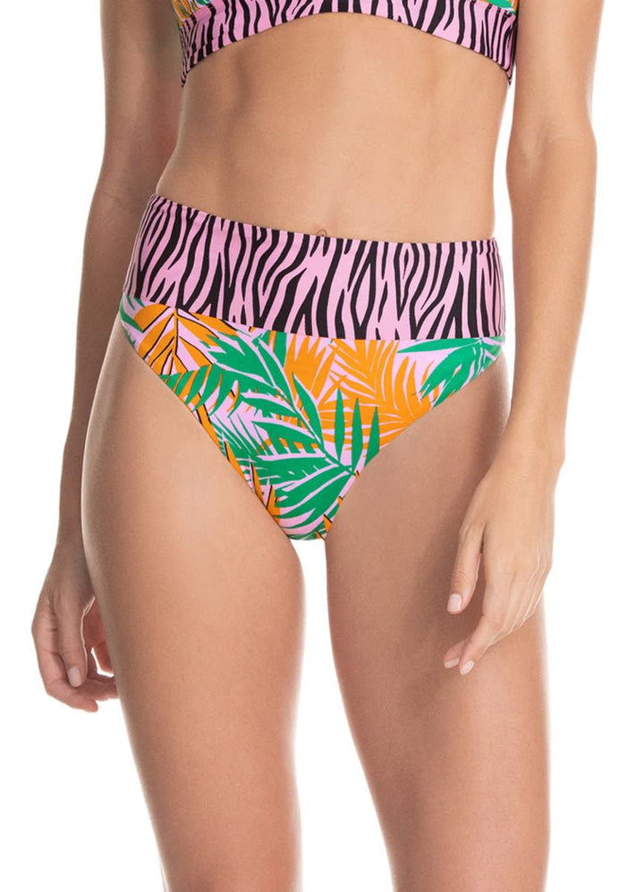 Maaji Subtle Petals Gyset High Rise Bottom - Womens High Waisted Bikini Bottoms - Big Sun Vernon