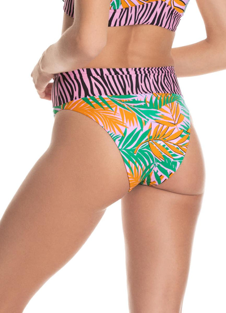 Maaji Subtle Petals Gyset High Rise Bottom - Womens High Waisted Bikini Bottoms - Big Sun Vernon