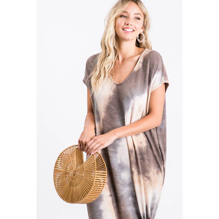Donna Tie Dye Maxi Dress - Womens Maxi Dresses - Big Sun Vernon