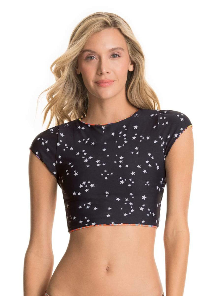 Maaji Mahogany Palm Crop Top - Womens Cropped Bikini Tops - Big Sun Vernon