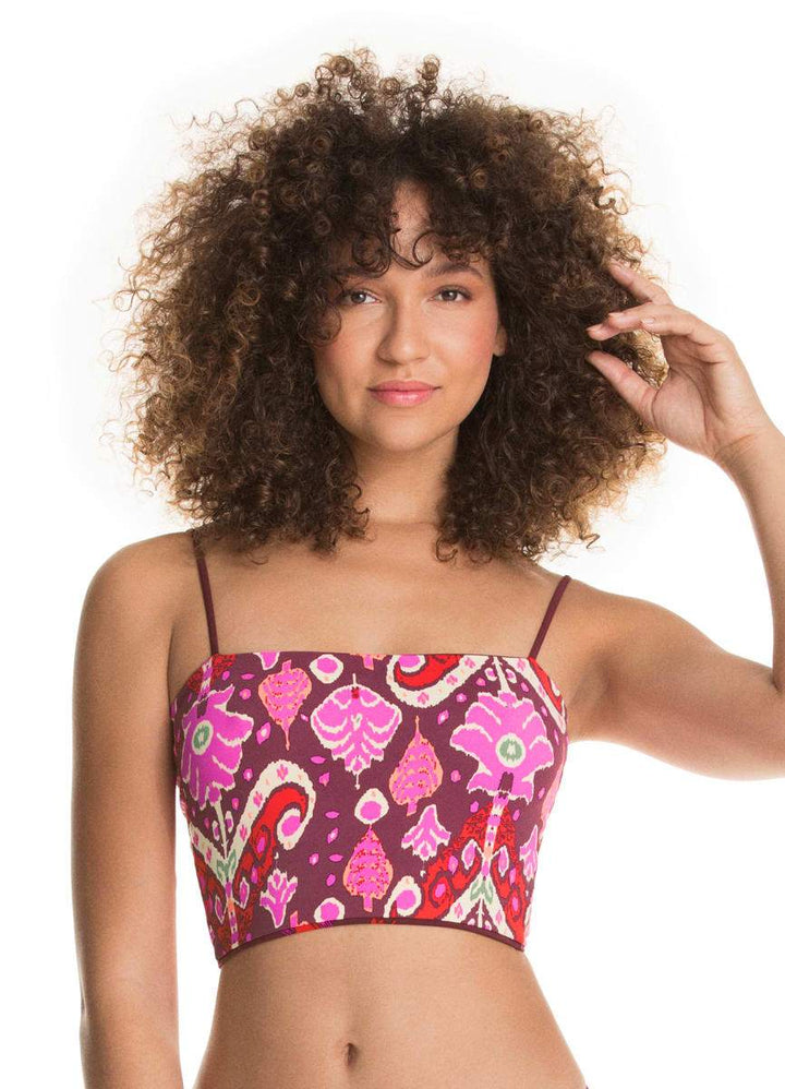 Maaji Vintage Grape Chicka Crop Top - Womens Cropped Bikini Tops - Big Sun Vernon