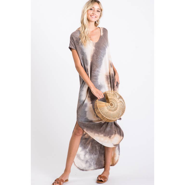 Donna Tie Dye Maxi Dress - Womens Maxi Dresses - Big Sun Vernon