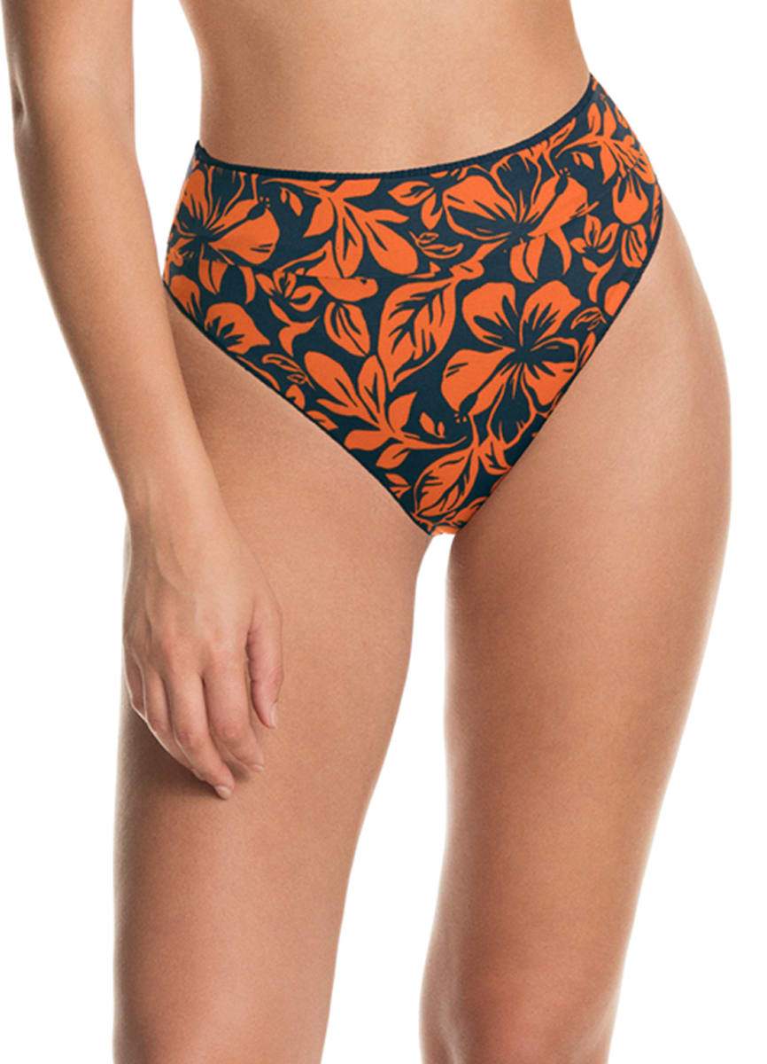 Maaji Blue Sail Suzy Q High Rise Bottom - Womens High Waisted Bikini Bottoms - Big Sun Vernon