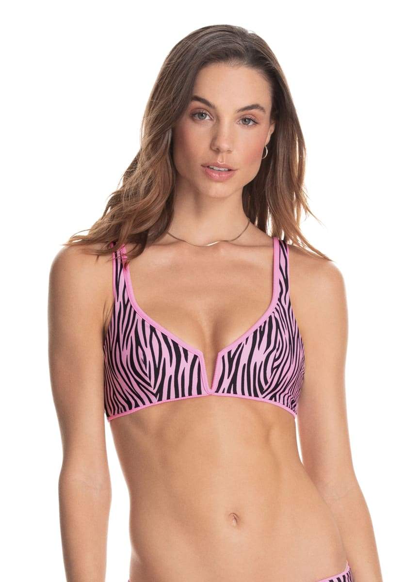Maaji Aurora Pink Victory Bralette - Womens Bralette Bikini Tops - Big Sun Vernon