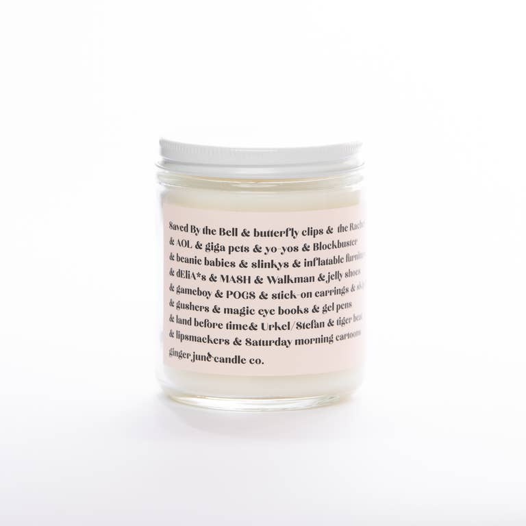 Ginger June 90's Nostalgia Soy Candle - Home Decorations - Big Sun Vernon