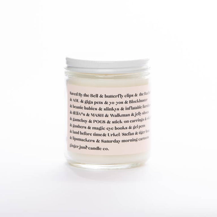 Ginger June 90's Nostalgia Soy Candle - Home Decorations - Big Sun Vernon