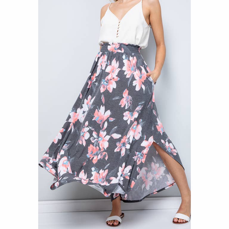 Maggie Floral Maxi Skirt - Womens Skirts - Big Sun Vernon