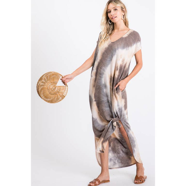 Donna Tie Dye Maxi Dress - Womens Maxi Dresses - Big Sun Vernon