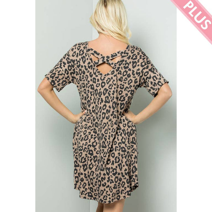 Mina Leopard Print Dress - Womens Casual Dresses - Big Sun Vernon