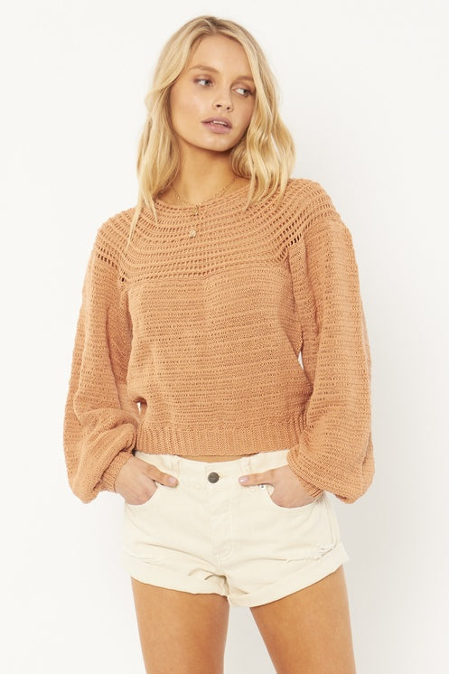 Amuse Stevie L/S Knit Sweater - Womens Sweaters - Big Sun Vernon