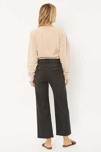 Amuse Gabi Crop Flare Denim Pant - Womens Casual Pants - Big Sun Vernon