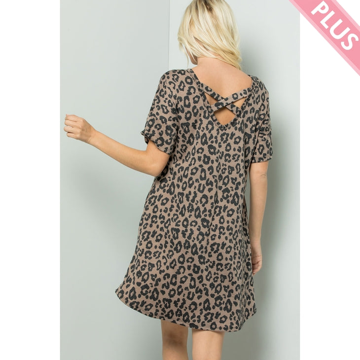 Mina Leopard Print Dress - Womens Casual Dresses - Big Sun Vernon