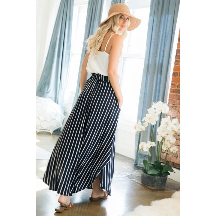 Maggie Vertical Striped Maxi Skirt - Womens Skirts - Big Sun Vernon