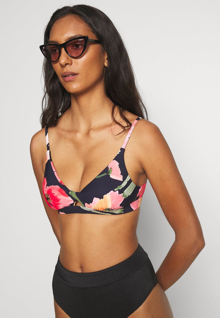 Seafolly Summer Memoirs Twist Front Bralette - Womens Bralette Bikini Tops - Big Sun Vernon