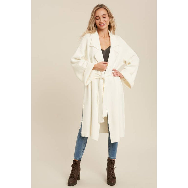 Delaney Knitted trench Coat - Womens Casual Jackets - Big Sun Vernon