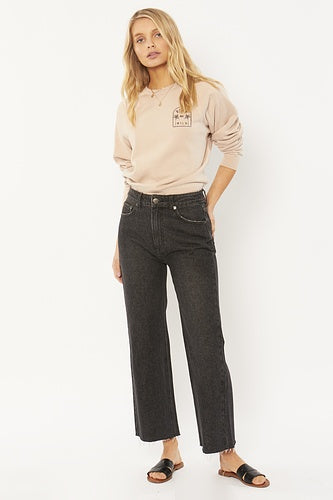 Amuse Gabi Crop Flare Denim Pant - Womens Casual Pants - Big Sun Vernon