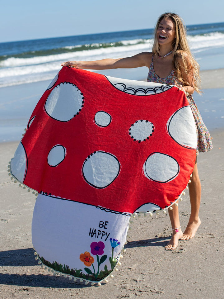 Natural Life Terry Cloth Towel Mushroom Shaped -  - Big Sun Vernon