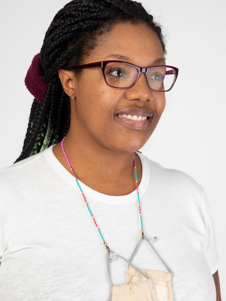 Natural Life Beaded Face Mask Lanyard - Womens Face Masks - Big Sun Vernon