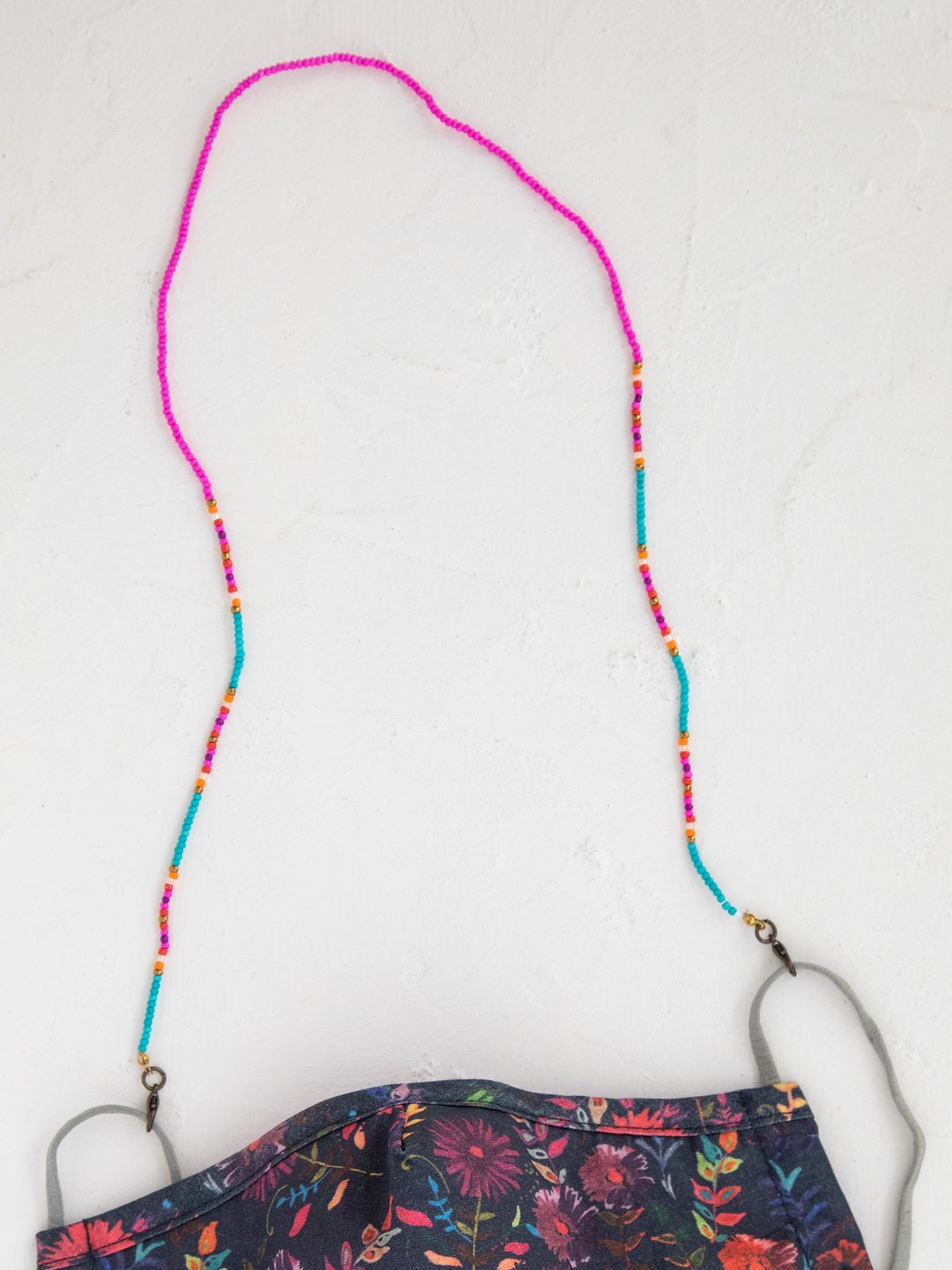 Natural Life Beaded Face Mask Lanyard - Womens Face Masks - Big Sun Vernon