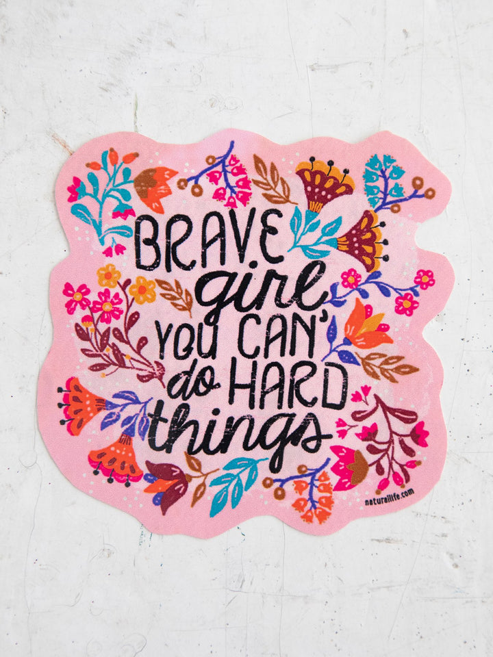 Natural Life Sticker Brave Girl - Stickers - Big Sun Vernon