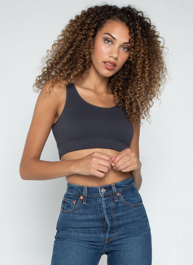 C'est Moi Bamboo Rib Bralette - Womens Tank - Big Sun Vernon  | Okanagan Beachwear