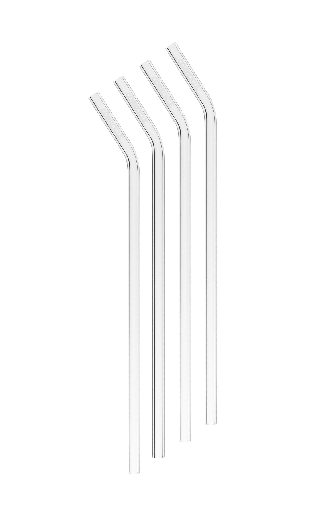 Corkcicle Glass Straw Set Clear