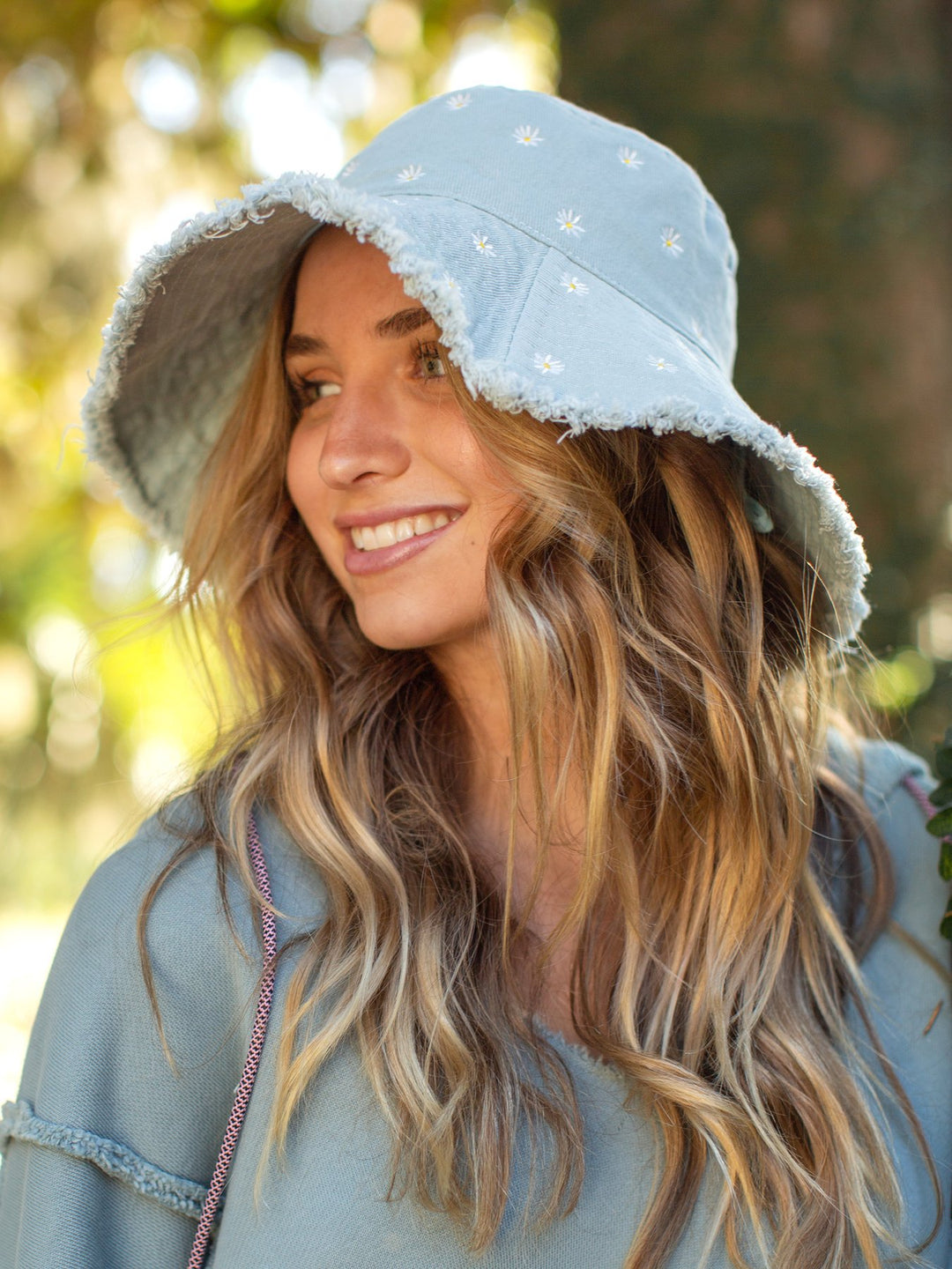 Natural Life Embroidered Bucket Hat - womens hats - Big Sun Vernon