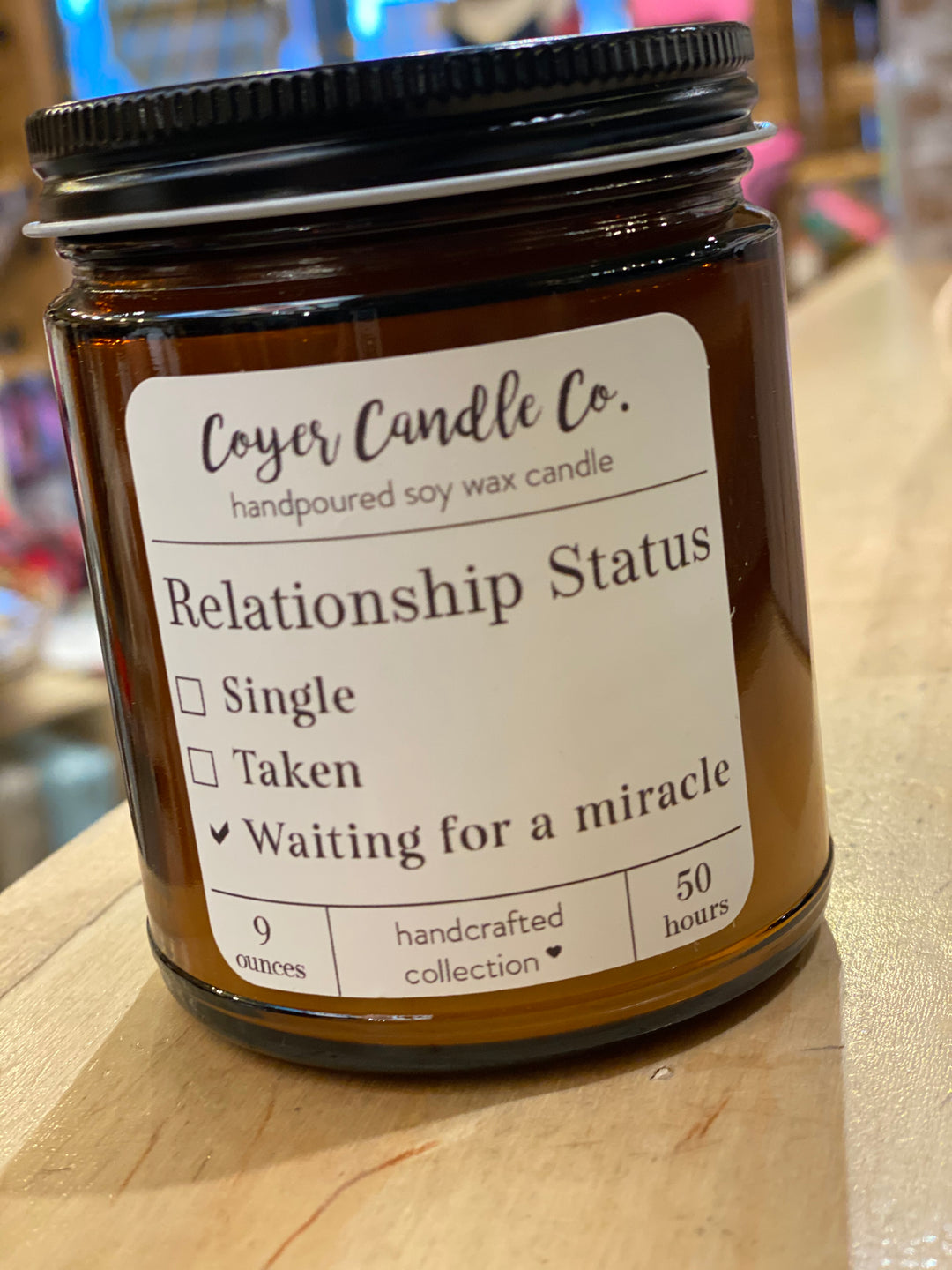 Coyer Candle Co. Relationship Status - Home Decorations - Big Sun Vernon