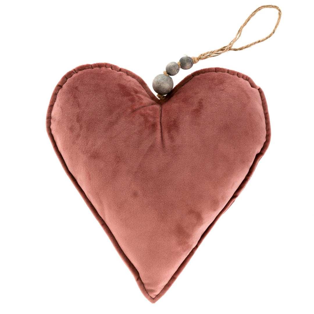 Velvet Heart Ornament - Home Decorations - Big Sun Vernon