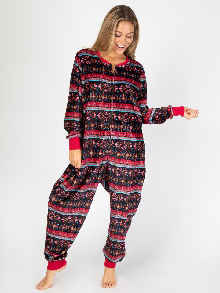 Natural Life Fleece Onesie - Womens Sleep Tops - Big Sun Vernon