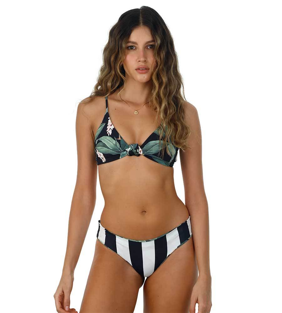 Malai Lush Bloom Paramount Bottom - Womens Low Bikini Bottoms - Big Sun Vernon