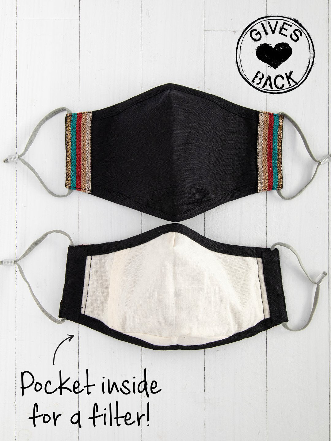 Natural Life Face Mask Black - Womens Face Masks - Big Sun Vernon