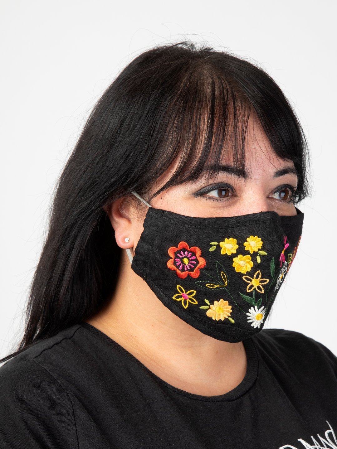 Natural Life Face Mask Floral Embroidered - Womens Face Masks - Big Sun Vernon