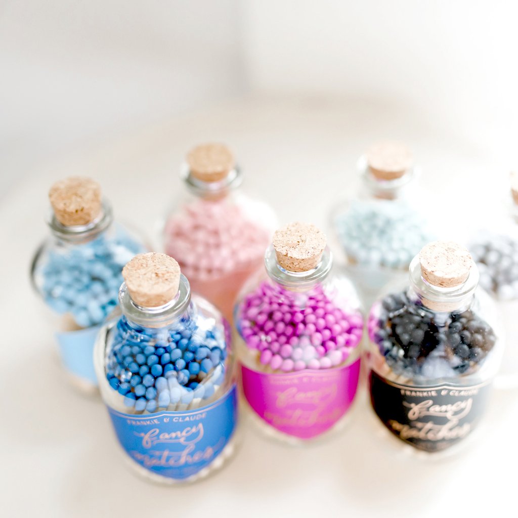 Frankie & Claude Fancy Match Jars - Home Decorations - Big Sun Vernon