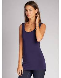 C'Est Moi Bamboo Double Scoop Tank Top - Womens Tanks - Big Sun Vernon