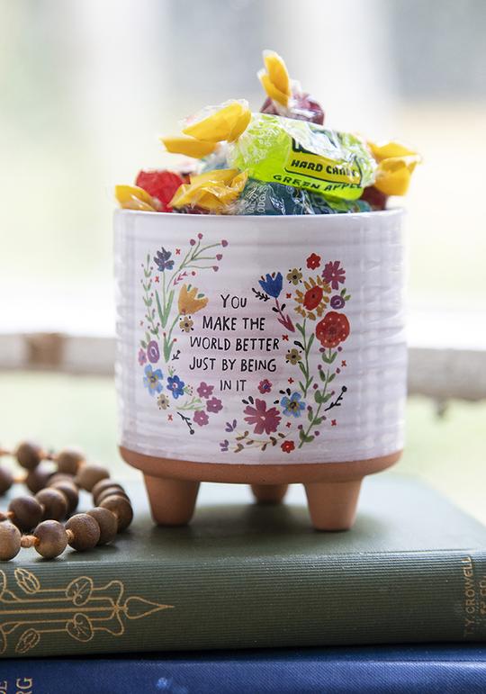 Natural Life Artisan Planter You Make The Word... - Planters - Big Sun Vernon