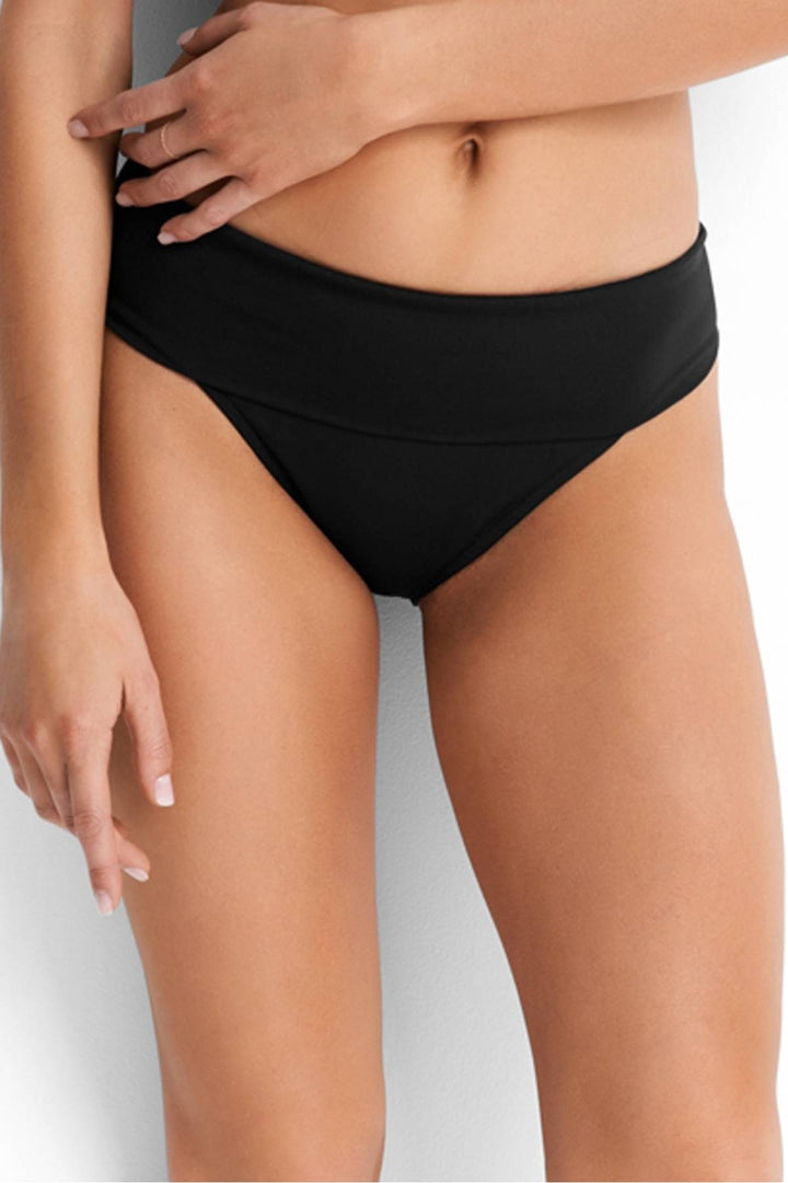 Seafolly Retro Roll Top Bottom - Womens Regular Bikini Bottoms - Big Sun Vernon
