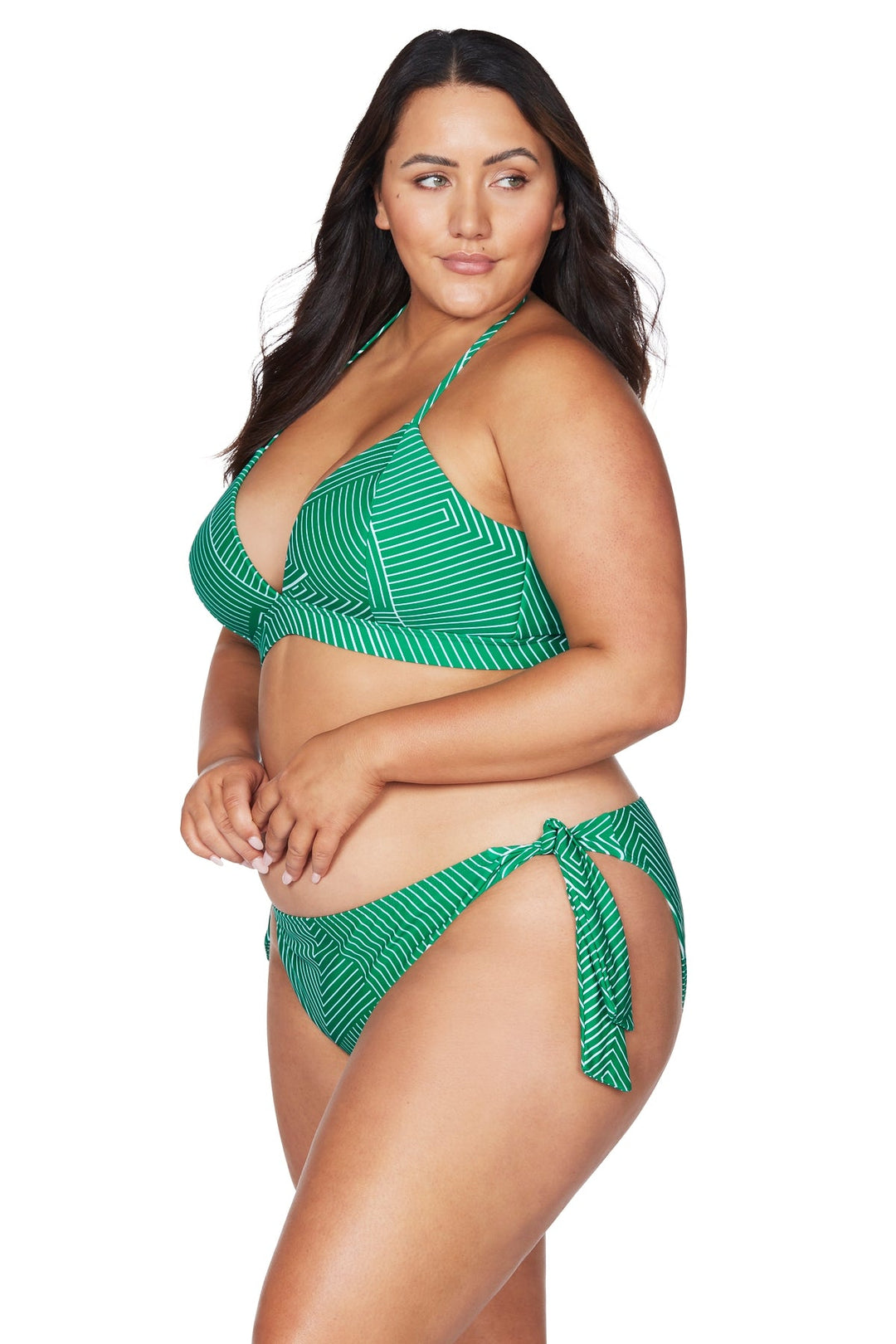 Artesands Linear Perspective Tie Side Bikini Pant - Womens Tie Bikini Bottoms - Big Sun Vernon  | Okanagan Beachwear