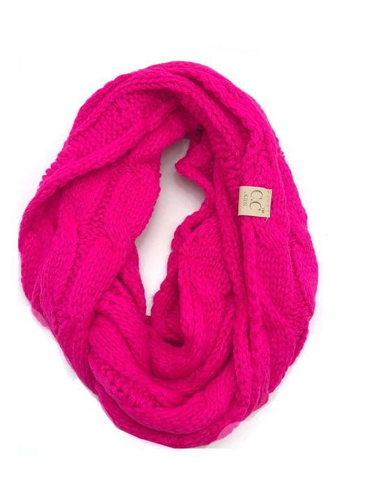 C.C Cable Knit Infinity Scarf - Womens Scarves - Big Sun Vernon  | Okanagan Beachwear