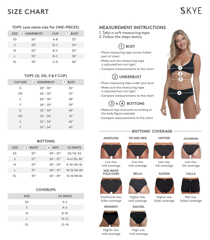 Skye Watamu Kiera D-Cup Underwire Top - Womens D Cup Bikini Tops - Big Sun Vernon