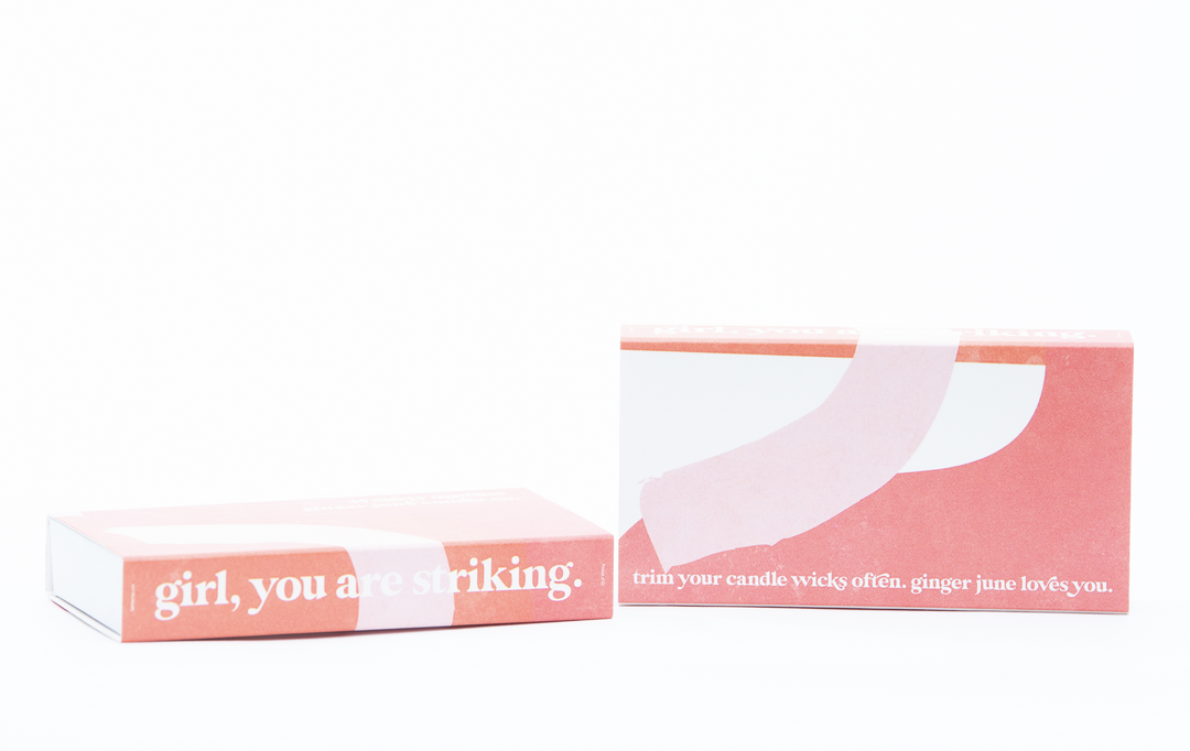 Ginger June "Girl You Are Striking" Matches - Home Decorations - Big Sun Vernon
